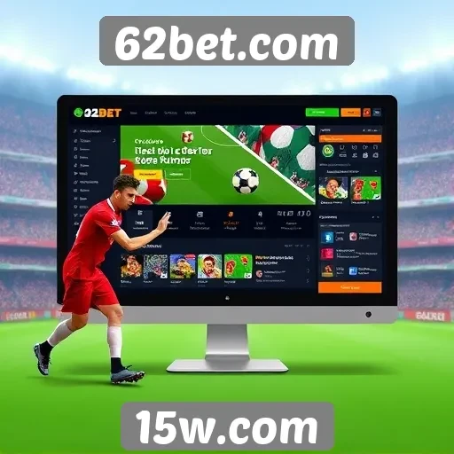 Interface e experiência do usuário no 62bet.com